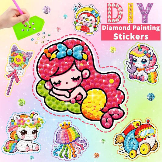  Kids Diamond Painting Sticker Set Creative Art Gift -  ToylandEU™