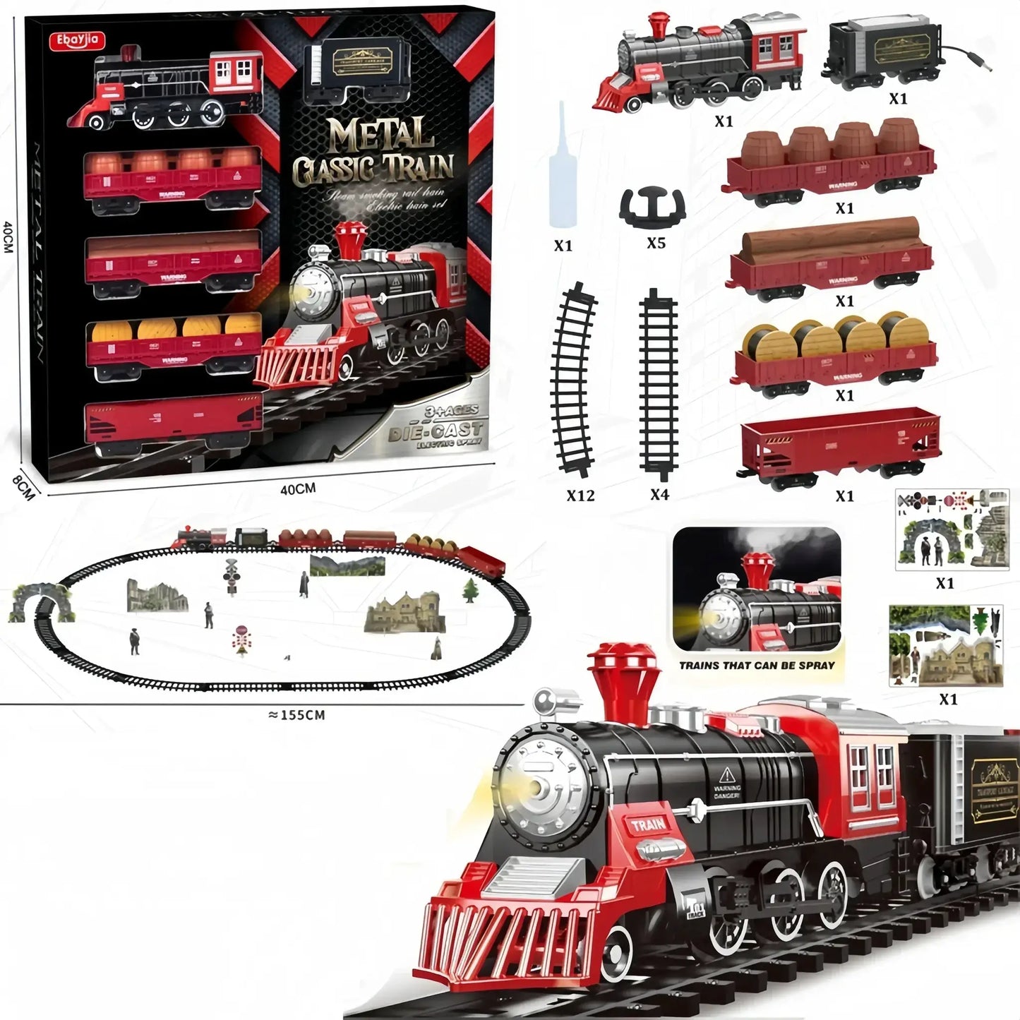 Kids Diecast Train Toy Set For Safe Educational Play - ToylandEU