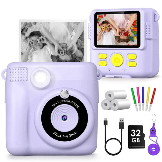  Kids Digital Camera 2.4" 1080P HD Video Instant Print Gift -  ToylandEU™