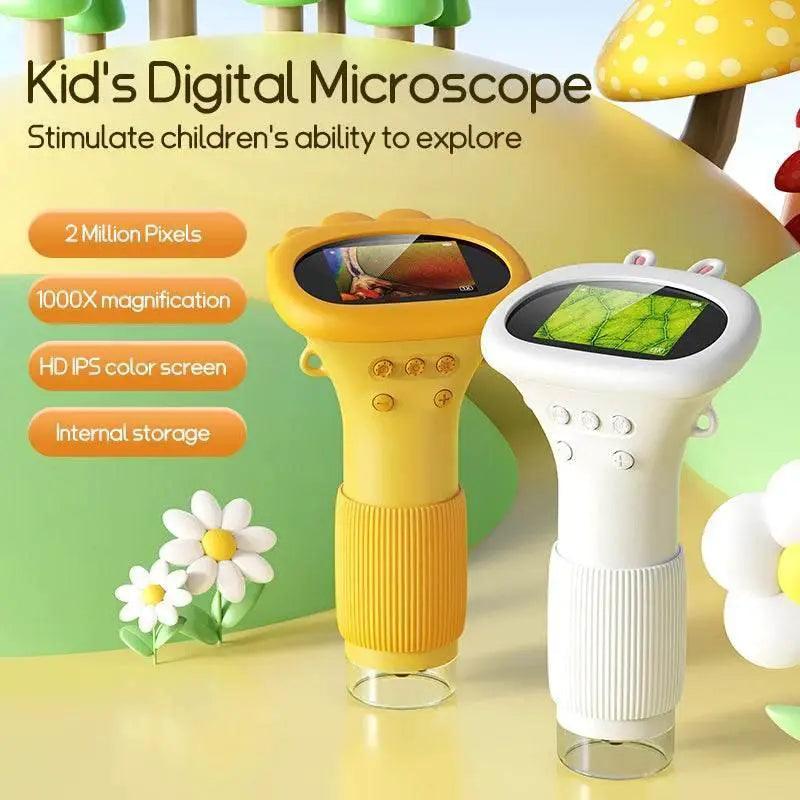  Kids Microscope 1000x Magnifier Microscope 200 Megapixels With LED Photo Video Function Educational Toys Science For Children -  ToylandEU™