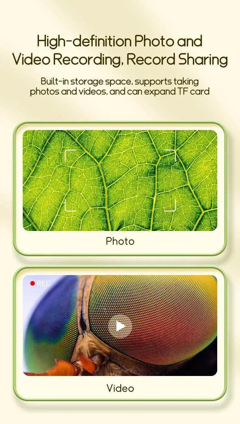  Kids Microscope 1000x Magnifier Microscope 200 Megapixels With LED Photo Video Function Educational Toys Science For Children -  ToylandEU™