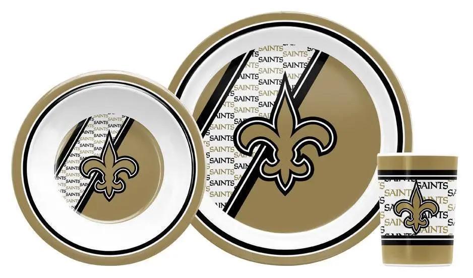  New Orleans Saints 5 Piece Kids Dinner Set Cup Plate Bowl -  ToylandEU™