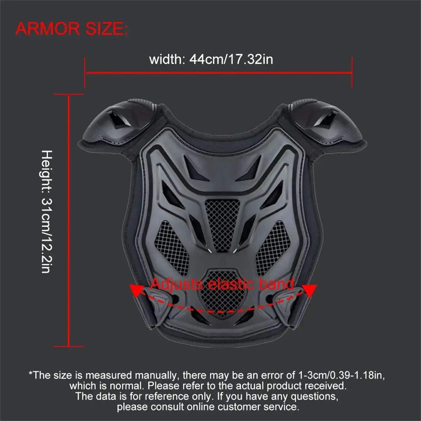 Kids Dirt Bike Chest Protector With Shockproof Armor Vest - ToylandEU