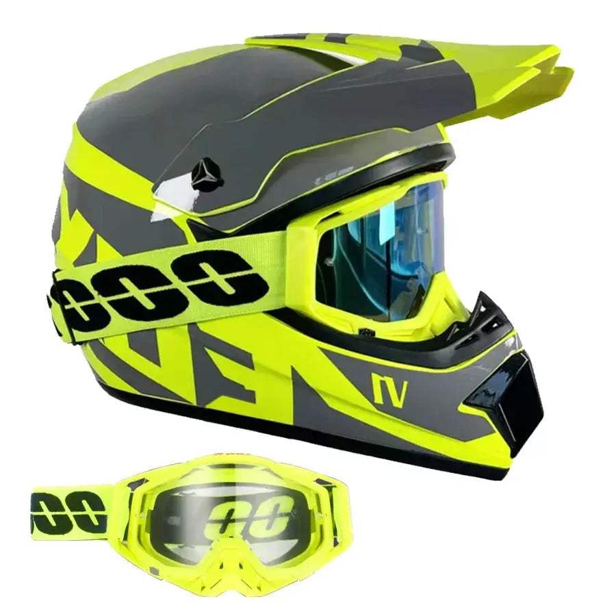 Kids Dirt Bike Helmet DOT Certified Full Face Goggles Included - ToylandEU