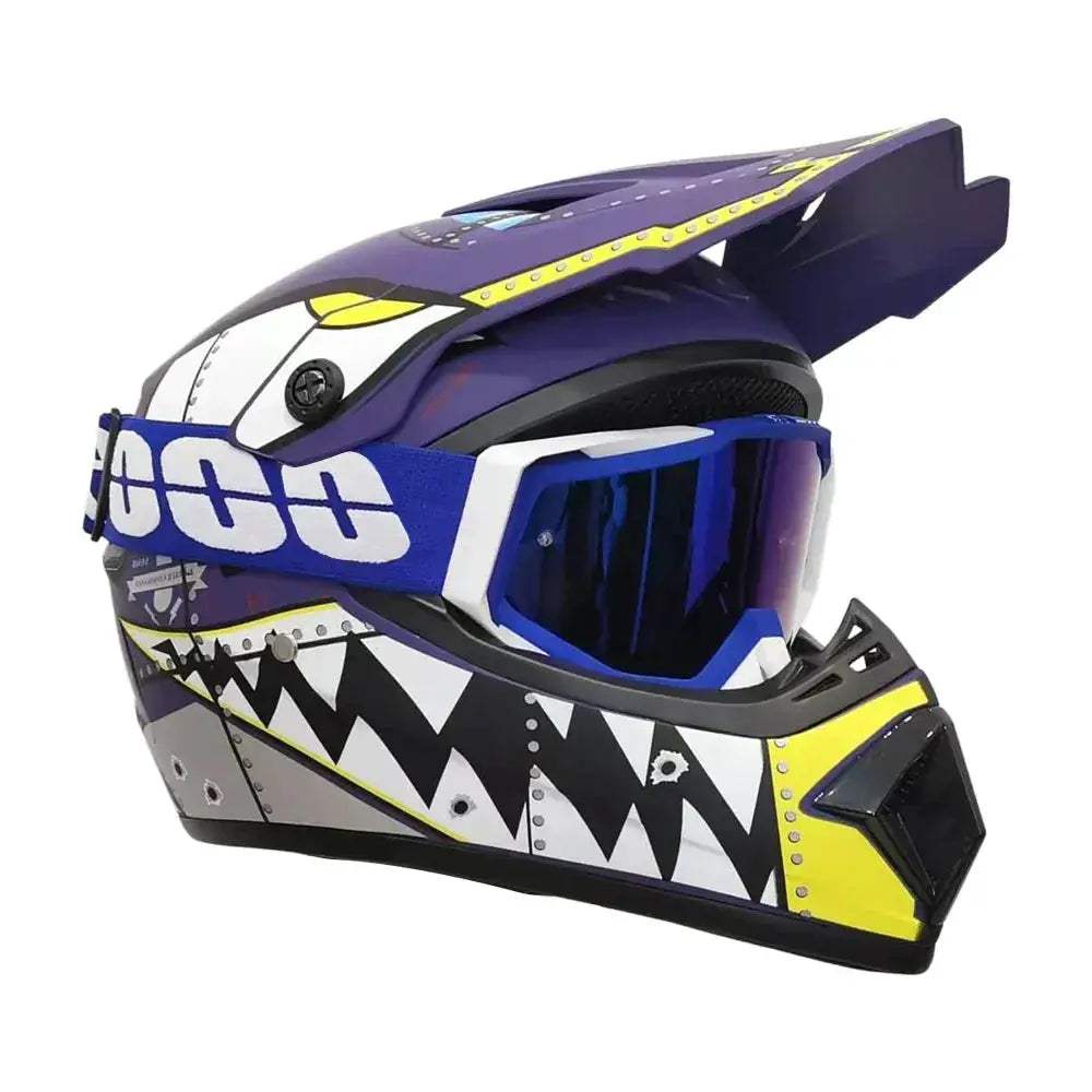Kids Dirt Bike Helmet DOT Certified Full Face Goggles Included - ToylandEU