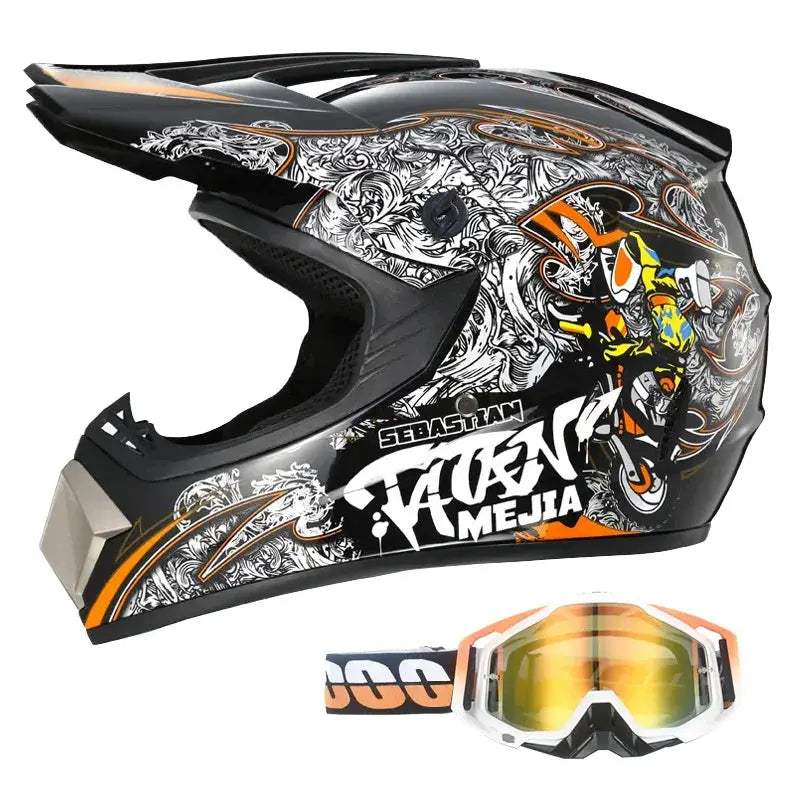 Kids Dirt Bike Helmet DOT Certified Full Face Goggles Included - ToylandEU