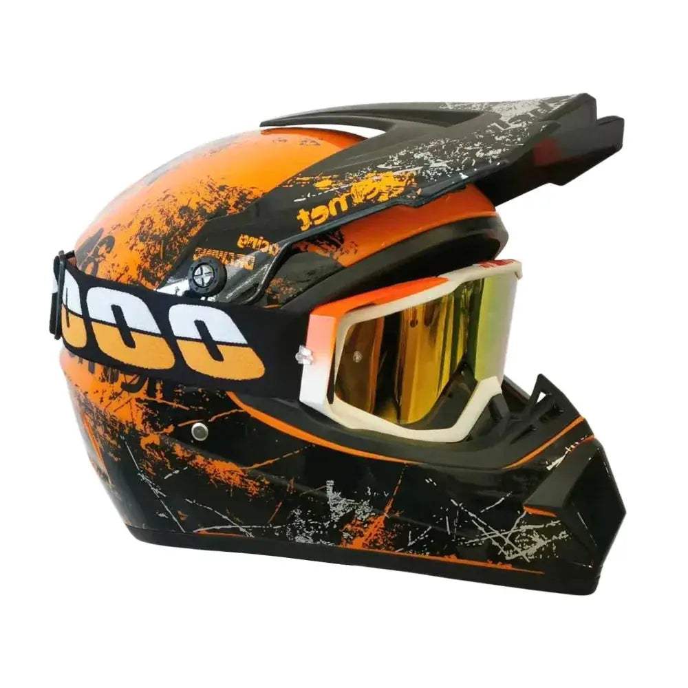 Kids Dirt Bike Helmet DOT Certified Full Face Goggles Included - ToylandEU