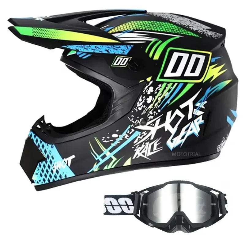 Kids Dirt Bike Helmet DOT Certified Full Face Goggles Included - ToylandEU