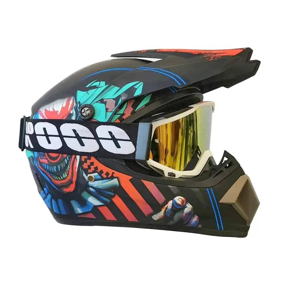 Kids Dirt Bike Helmet DOT Certified Full Face Goggles Included - ToylandEU