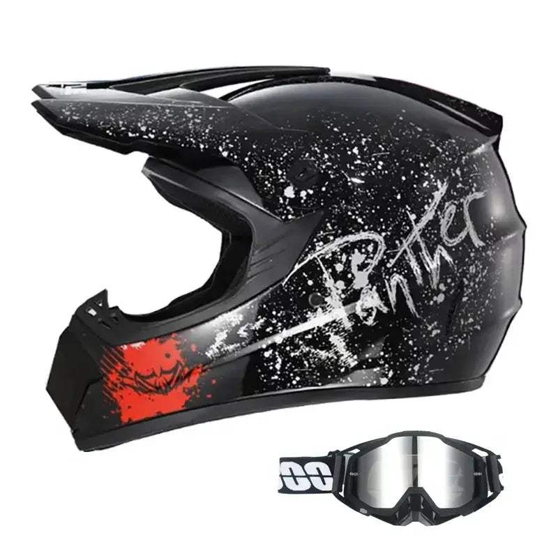 Kids Dirt Bike Helmet DOT Certified Full Face Goggles Included - ToylandEU