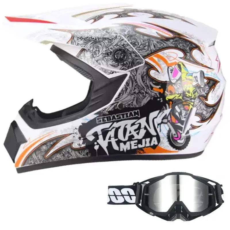 Kids Dirt Bike Helmet DOT Certified Full Face Goggles Included - ToylandEU