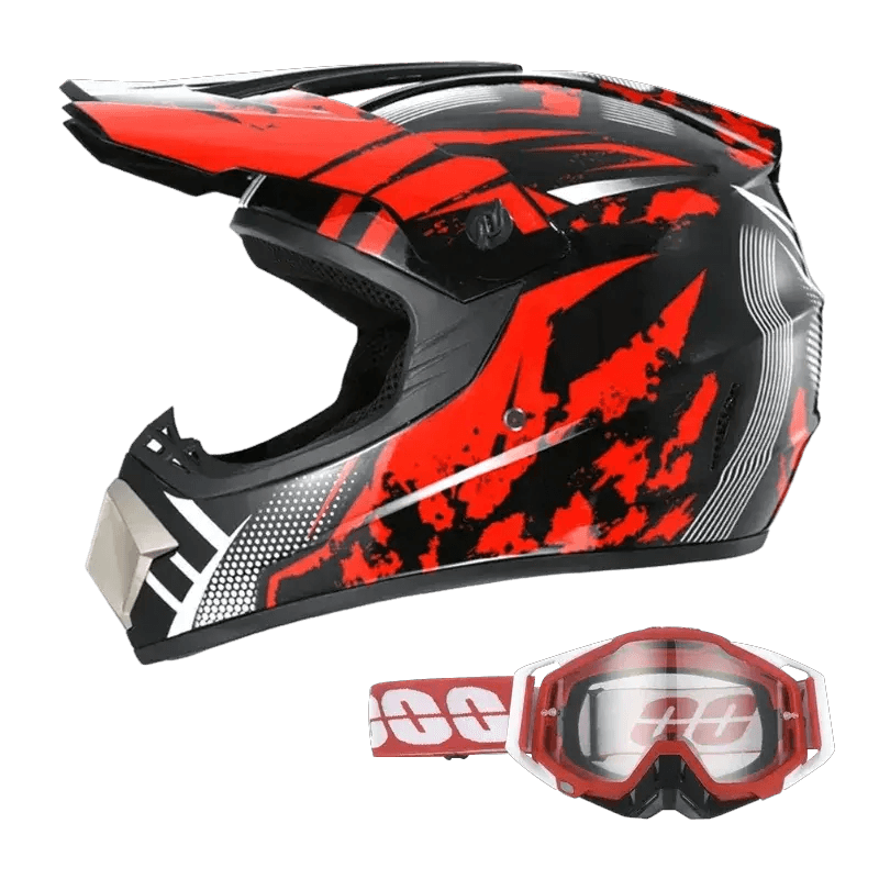 Kids Dirt Bike Helmet DOT Certified Full Face Goggles Included - ToylandEU