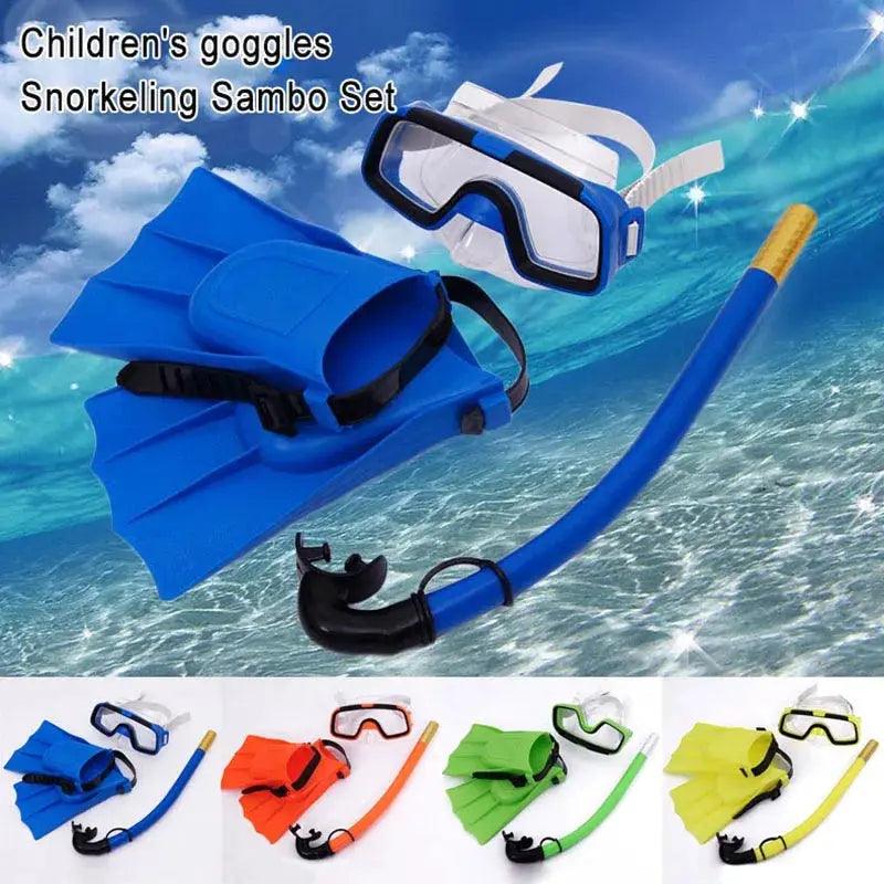  Kids Diving Mask Kit Deluxe Anti Fog Snorkel Set -  ToylandEU™