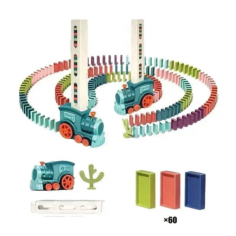Kids Domino Train Set Educational STEM Toy For Learning Fun - ToylandEU