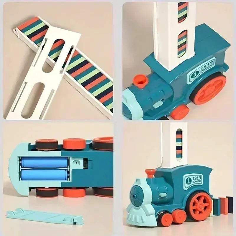 Kids Domino Train Set Educational STEM Toy For Learning Fun - ToylandEU