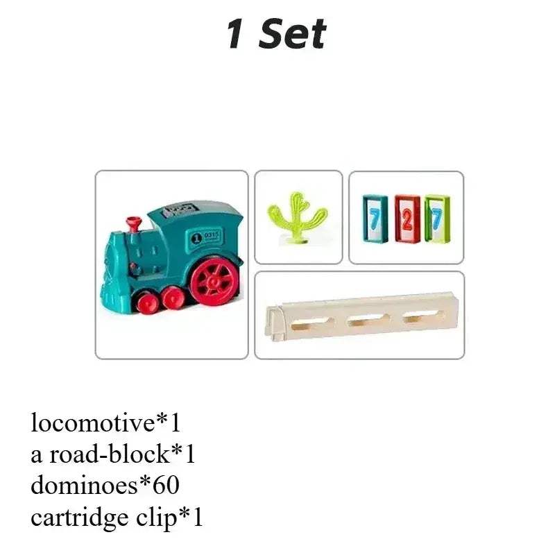 Kids Domino Train Set Educational STEM Toy For Learning Fun - ToylandEU