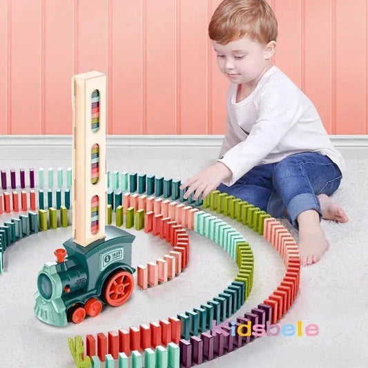  Kids Domino Train Set Sound Lights Educational Gift -  ToylandEU™