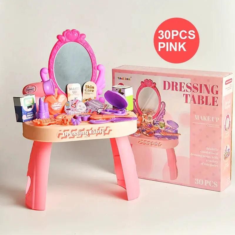  Kids Dressing Table Vanity Set Pretend Play Toy Safe -  ToylandEU™