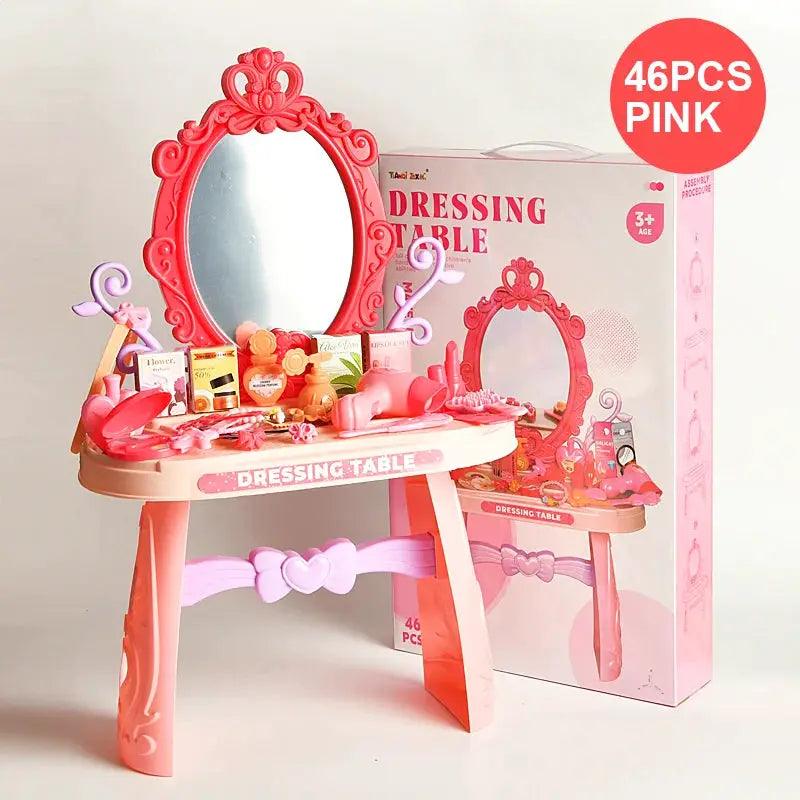  Kids Dressing Table Vanity Set Pretend Play Toy Safe -  ToylandEU™
