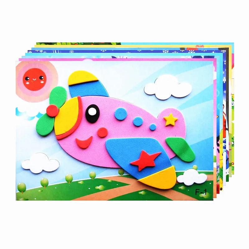  Kids EVA Foam Sticker Set | 3D Animals | Toylandeu™ 
