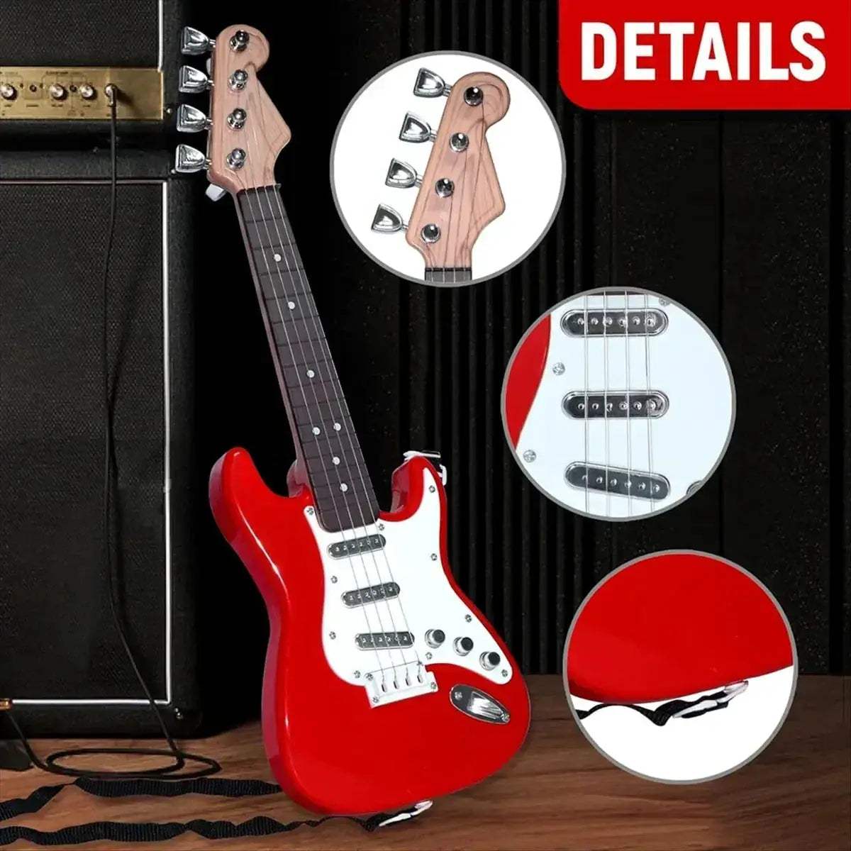  Kids Electric Guitar Toy LED Lights Rechargeable -  ToylandEU™