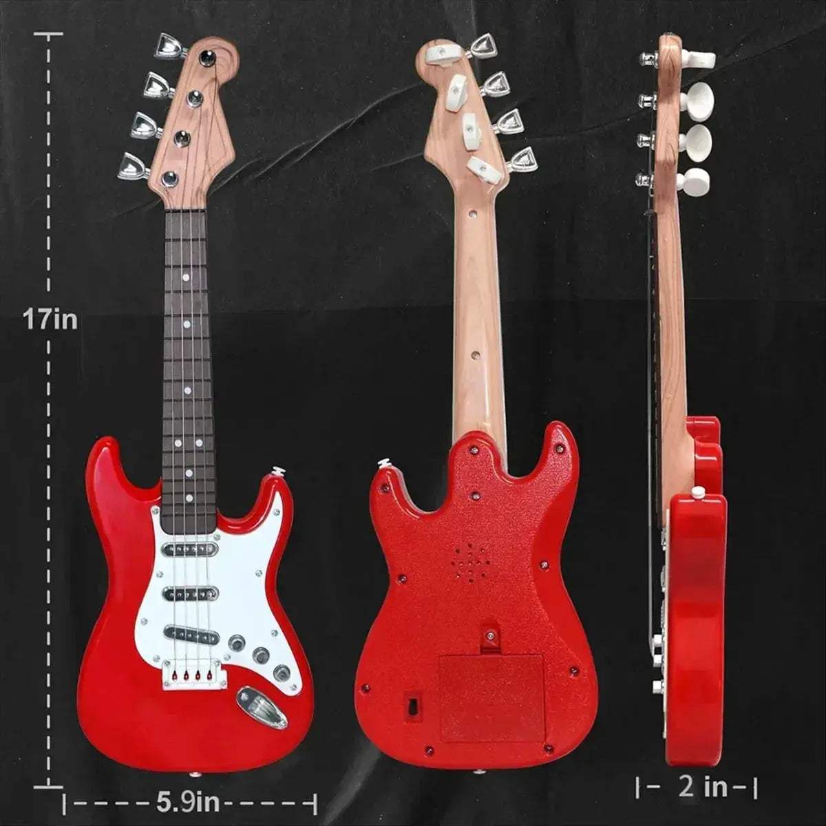  Kids Electric Guitar Toy LED Lights Rechargeable -  ToylandEU™