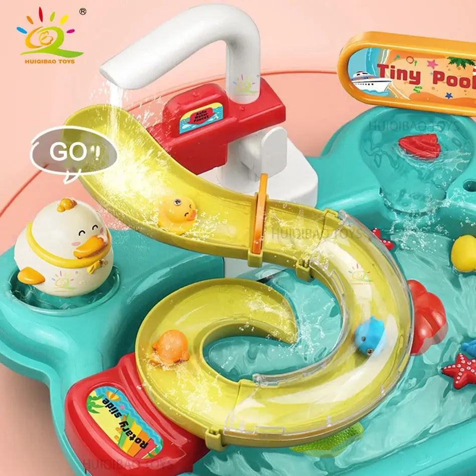  Kids Electric Kitchen Sink Toy With Real Running Water CE -  ToylandEU™