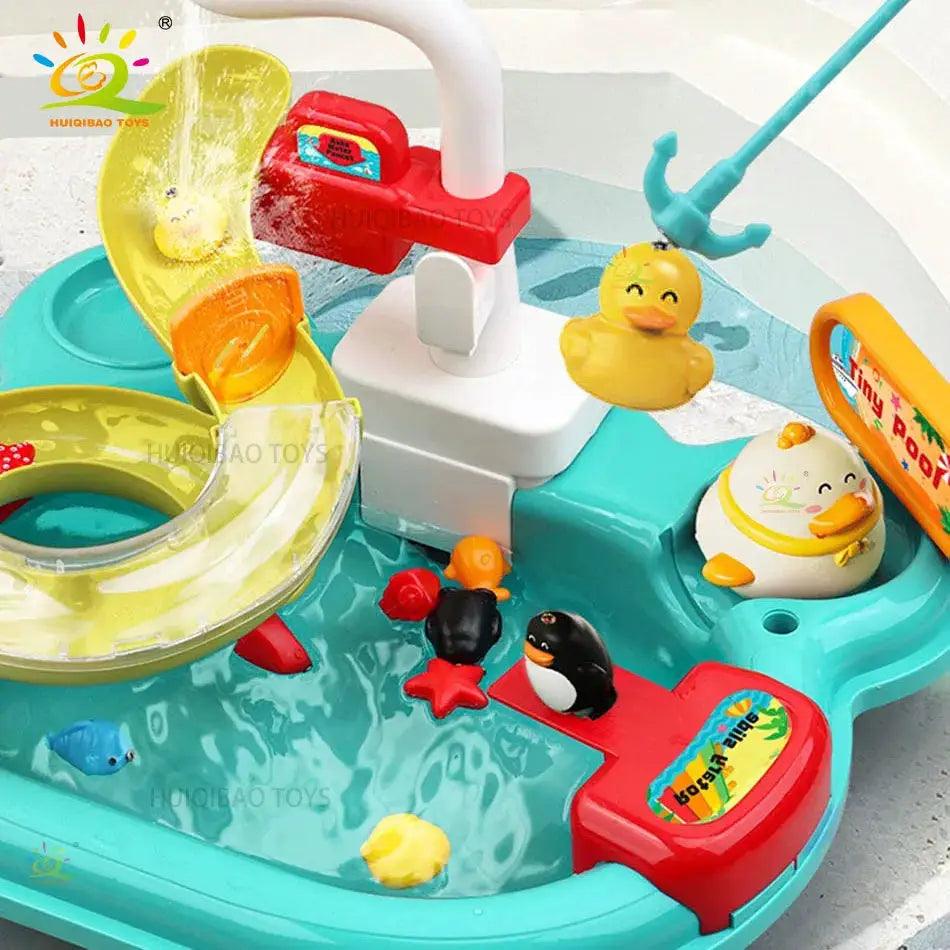  Kids Electric Kitchen Sink Toy With Real Running Water CE -  ToylandEU™