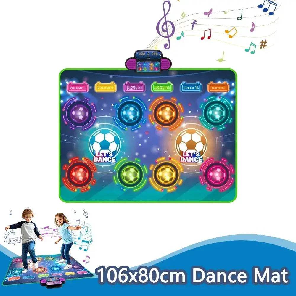 Kids Electronic Dance Mat Bluetooth Light Interactive Educational Toy - ToylandEU