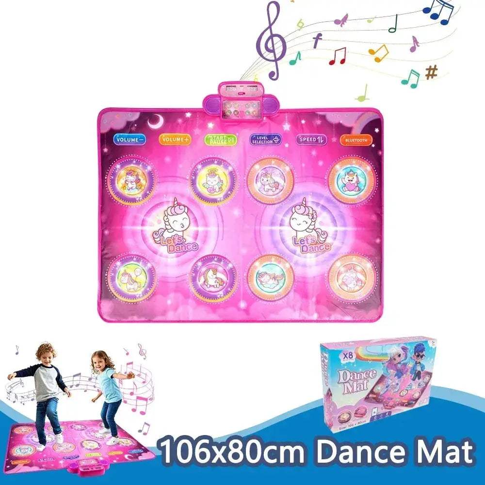 Kids Electronic Dance Mat Bluetooth Light Interactive Educational Toy - ToylandEU