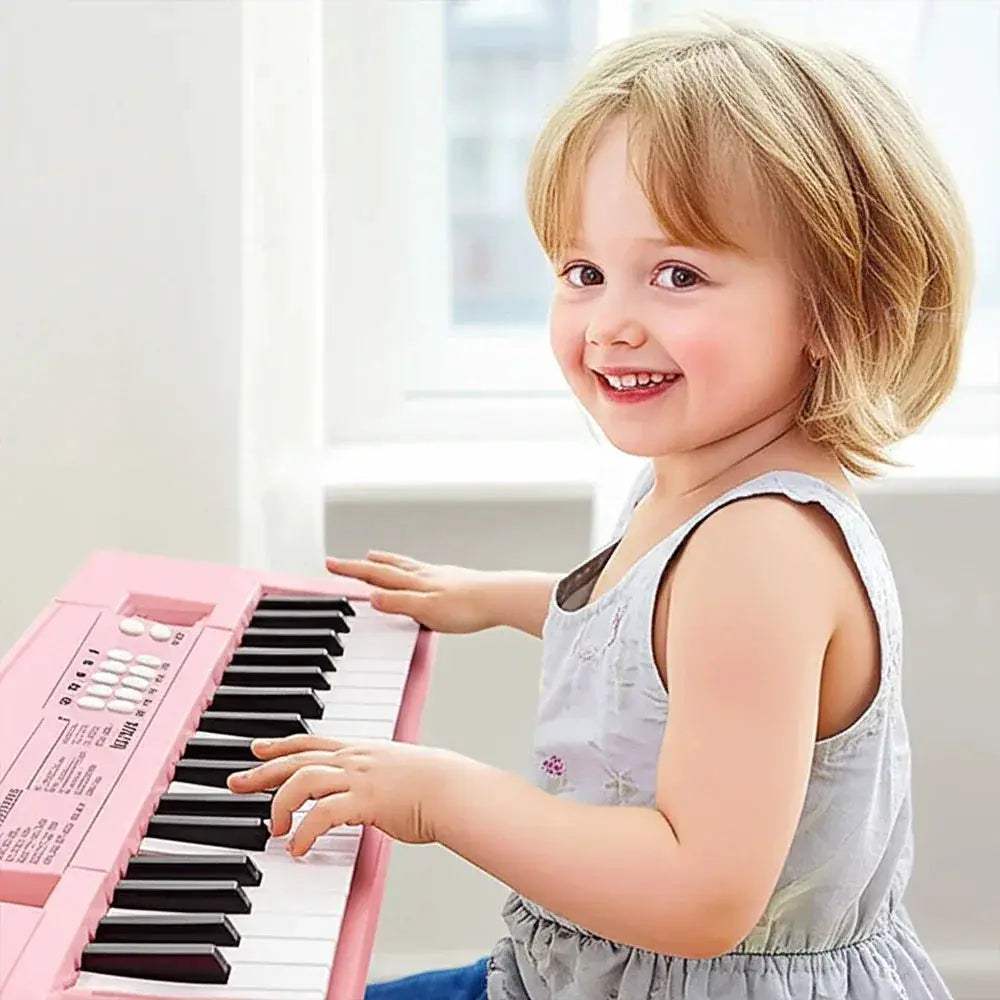Kids Electronic Piano 37 Keys With Microphone Educational Keyboard Toy - ToylandEU