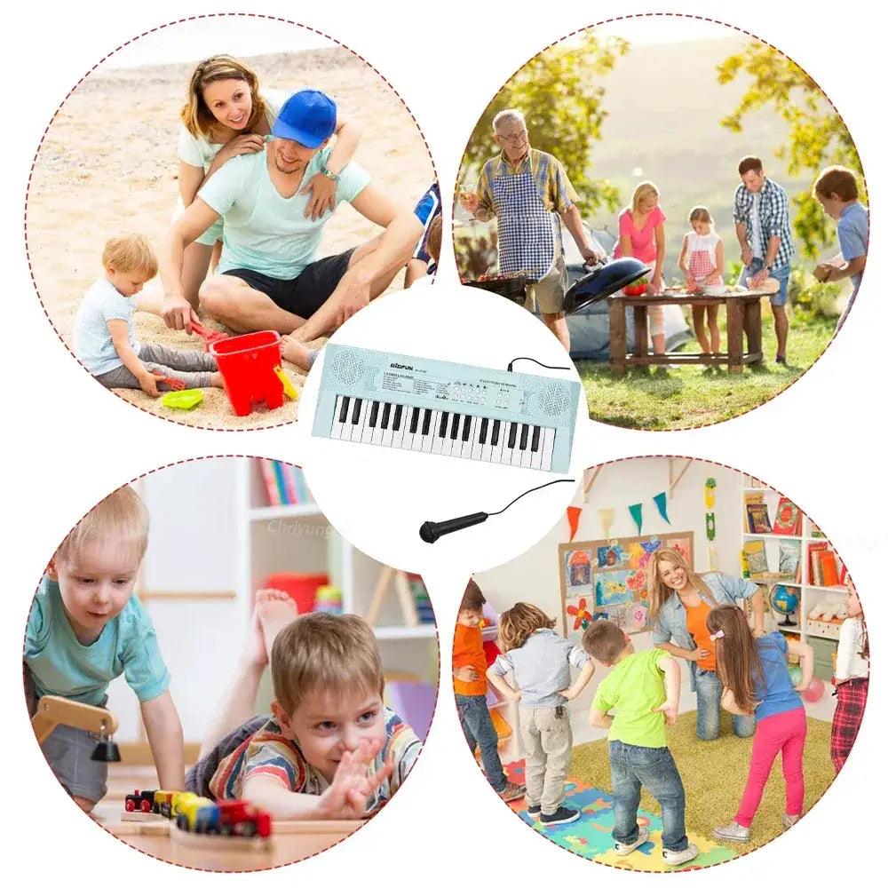  Kids Electronic Piano 37 Keys With Microphone Toy -  ToylandEU™