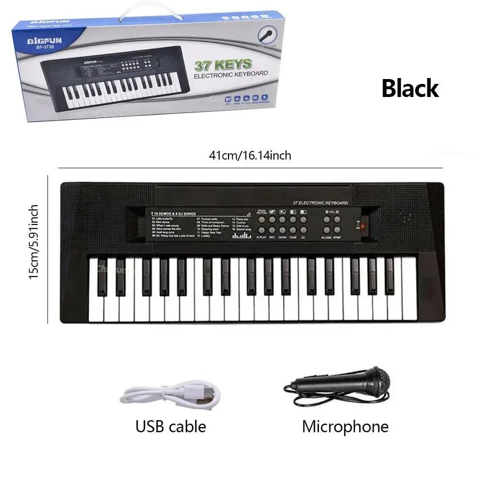  Kids Electronic Piano 37 Keys With Microphone Toy -  ToylandEU™