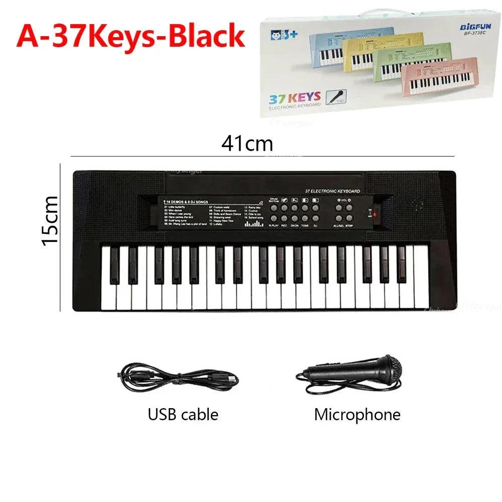  Kids Electronic Piano 37 Keys With Microphone Toy -  ToylandEU™