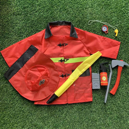 Kids Firefighter Costume - Unisex Fireman Sam Costume for Adventures - ToylandEU