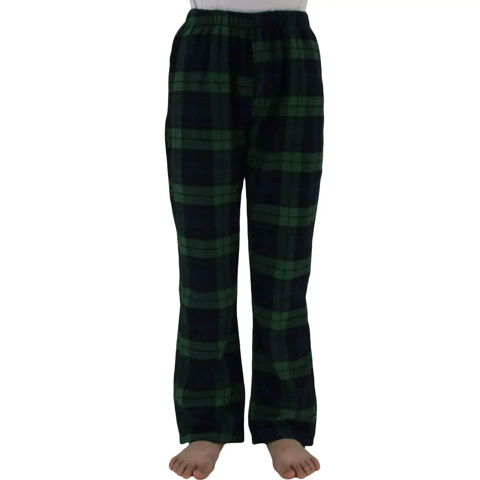  Kids Flannel Pajama Pants Soft Warm Cozy Plaid Bottoms -  ToylandEU™