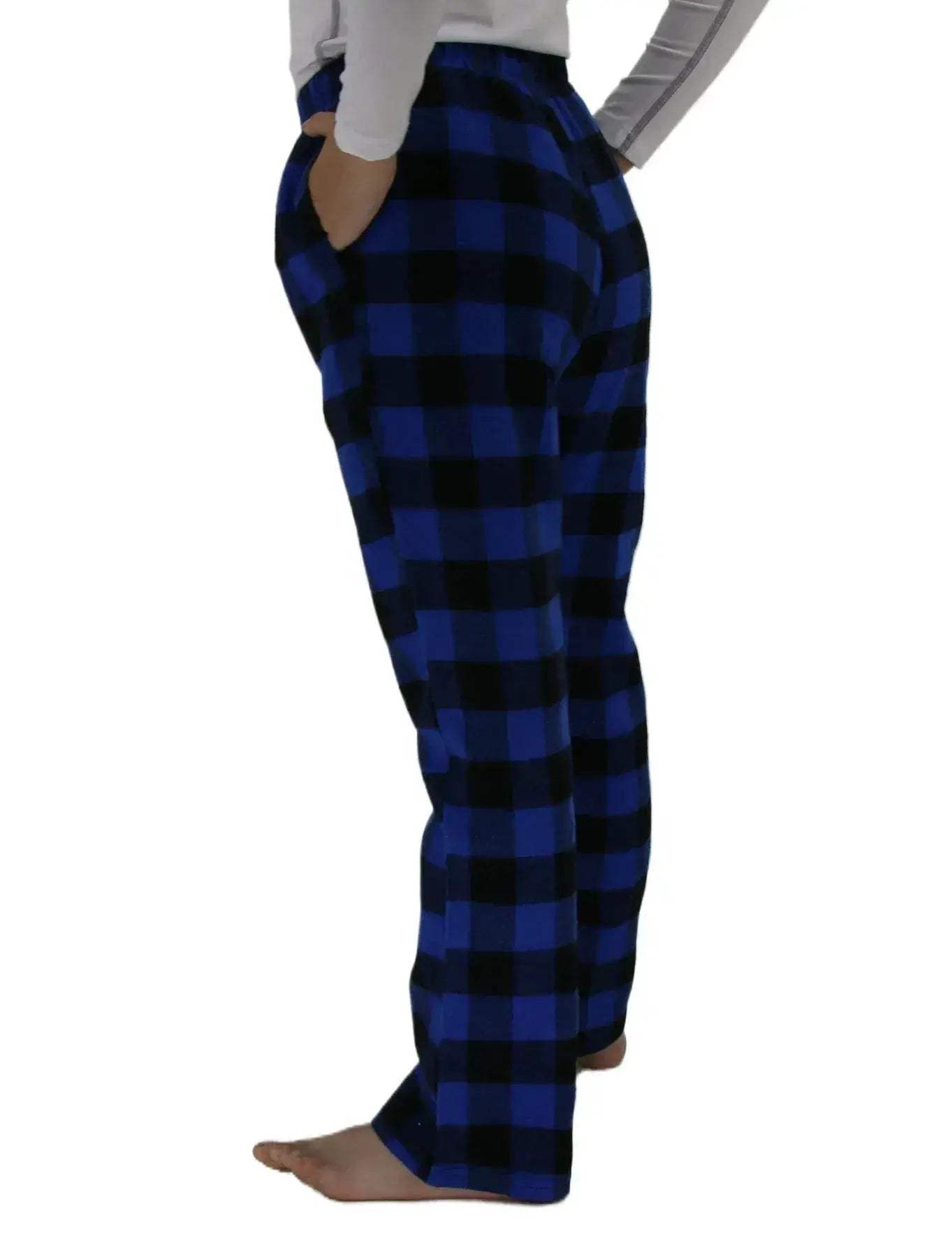 Kids Flannel Pajama Pants Soft Warm Cozy Plaid Bottoms - ToylandEU