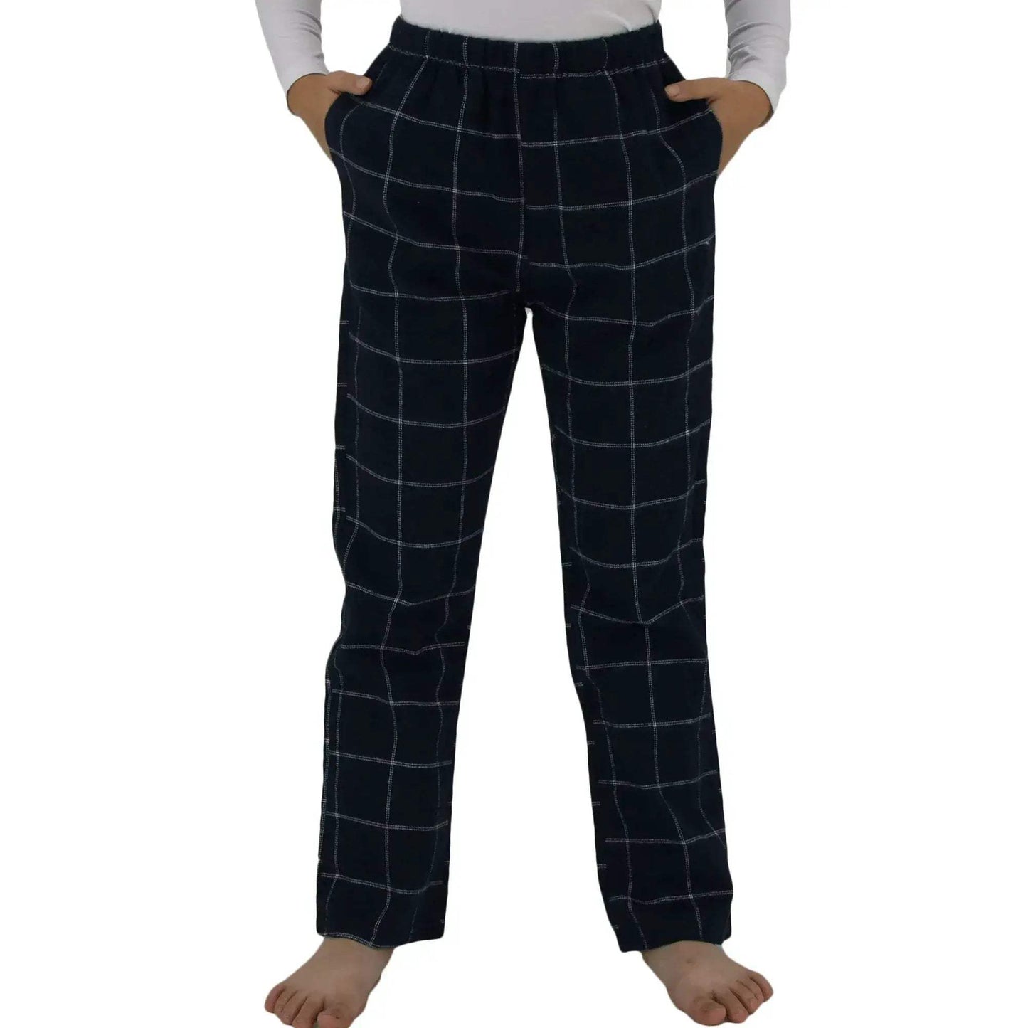 Kids Flannel Pajama Pants Soft Warm Cozy Plaid Bottoms - ToylandEU