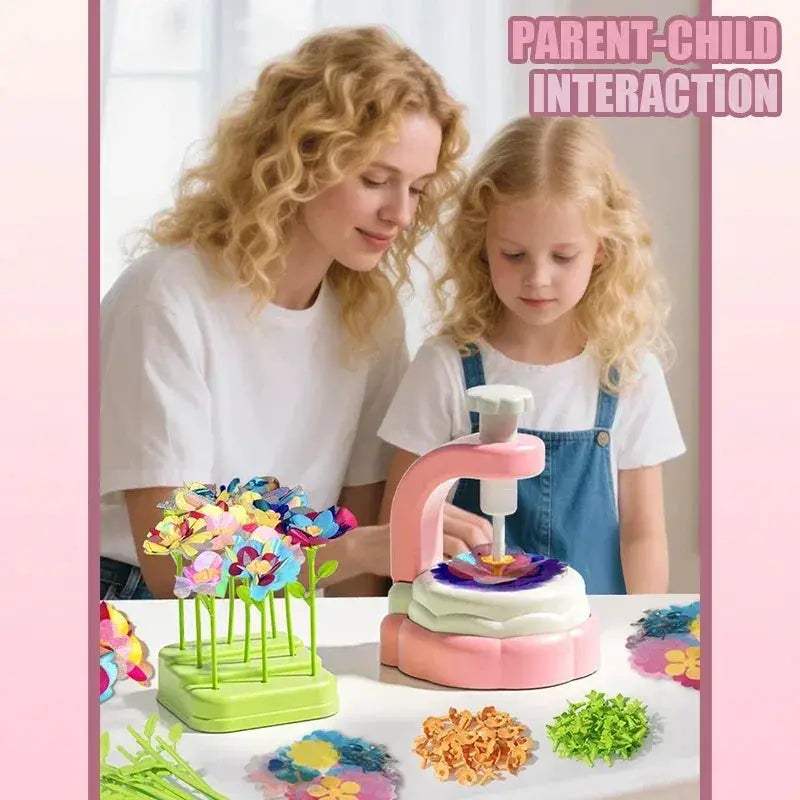 Kids Flower Embossing Kit Craft Toy For DIY Fabric Bouquets - ToylandEU