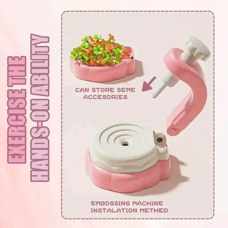 Kids Flower Embossing Kit Craft Toy For DIY Fabric Bouquets - ToylandEU