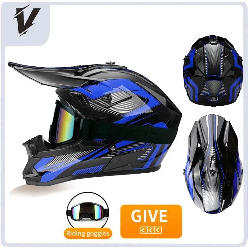 Kids Full Face Motorcycle Helmet Safety Certified For Riding - ToylandEU