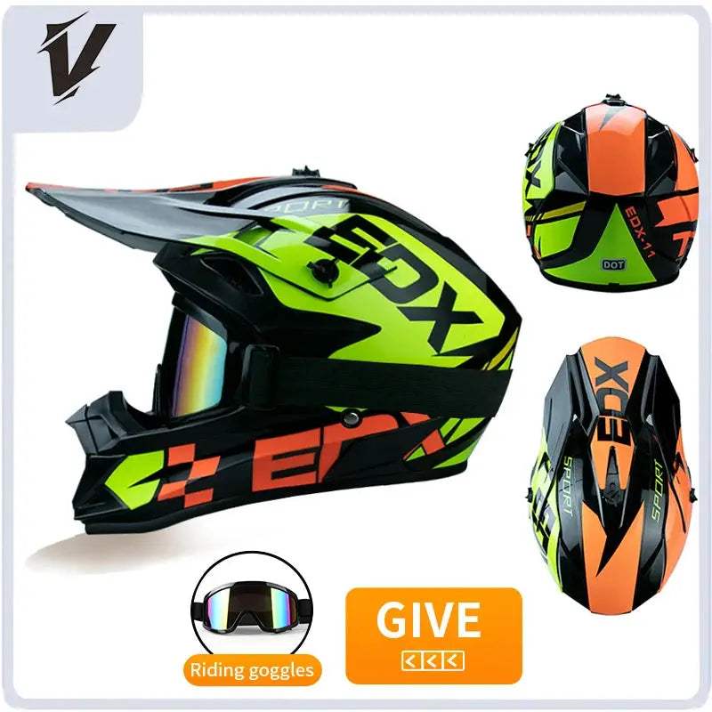 Kids Full Face Motorcycle Helmet Safety Certified For Riding - ToylandEU