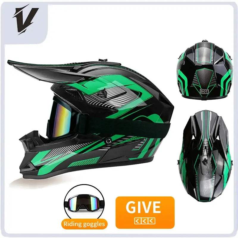 Kids Full Face Motorcycle Helmet Safety Certified For Riding - ToylandEU