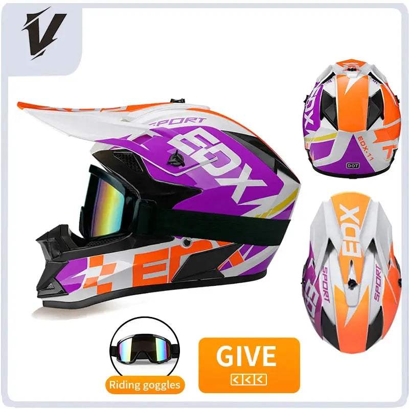 Kids Full Face Motorcycle Helmet Safety Certified For Riding - ToylandEU