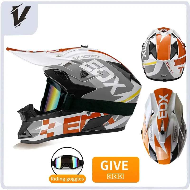Kids Full Face Motorcycle Helmet Safety Certified For Riding - ToylandEU