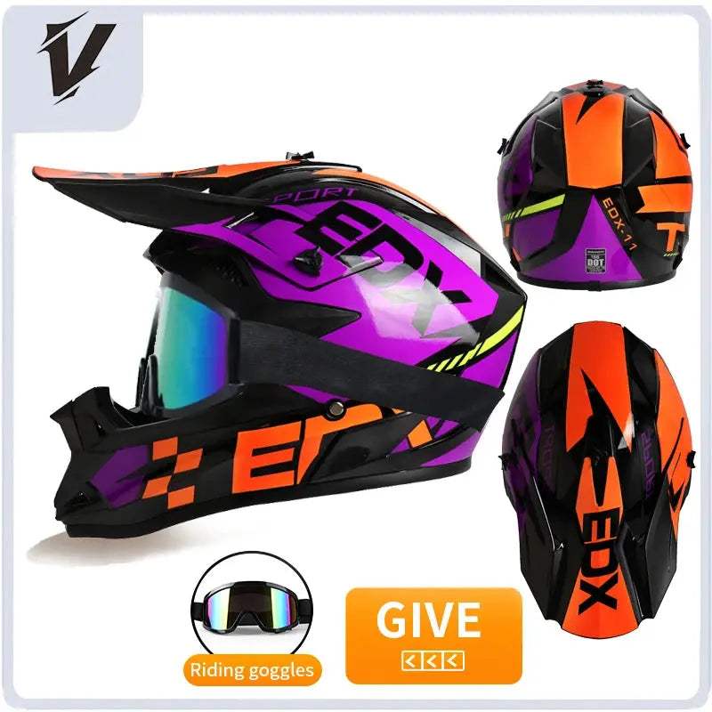 Kids Full Face Motorcycle Helmet Safety Certified For Riding - ToylandEU