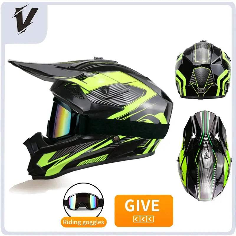 Kids Full Face Motorcycle Helmet Safety Certified For Riding - ToylandEU