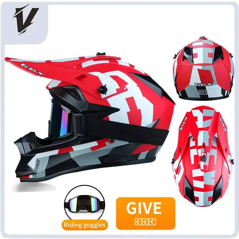 Kids Full Face Motorcycle Helmet Safety Certified For Riding - ToylandEU
