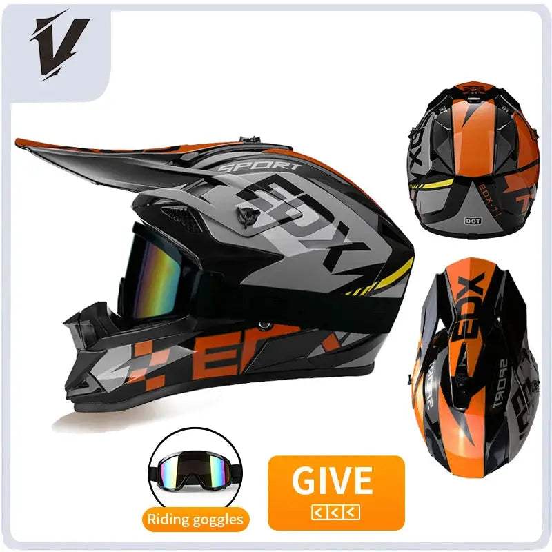 Kids Full Face Motorcycle Helmet Safety Certified For Riding - ToylandEU