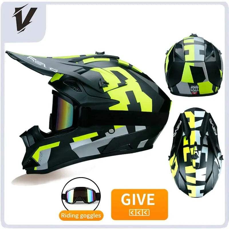 Kids Full Face Motorcycle Helmet Safety Certified For Riding - ToylandEU
